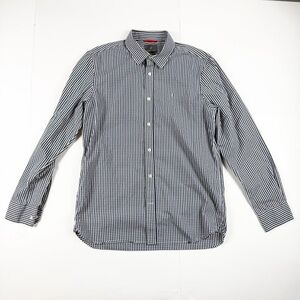Victorinox Men's Black and White Gingham Shirt